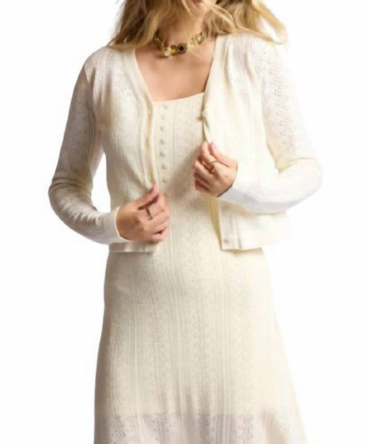 Sage The Label - Honey Cropped Cardigan - beige - cardigan - clothing