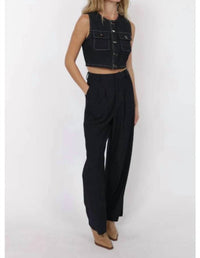Sage The Label - Solid Pleated Trousers