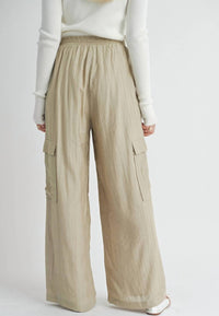 Sage The Label - Women's Clementine Crush Cargo Pants - beige - clothing - pants