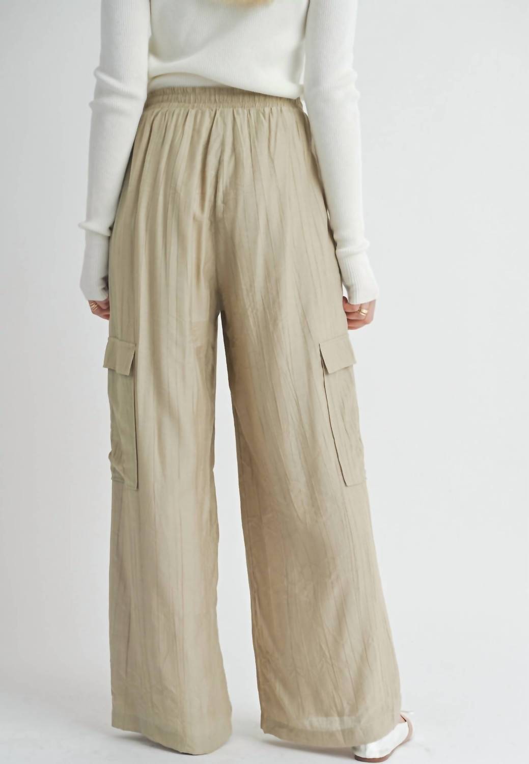Sage The Label - Women's Clementine Crush Cargo Pants - beige - clothing - pants