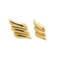 Sahira - Women's Solid Wave Earrings