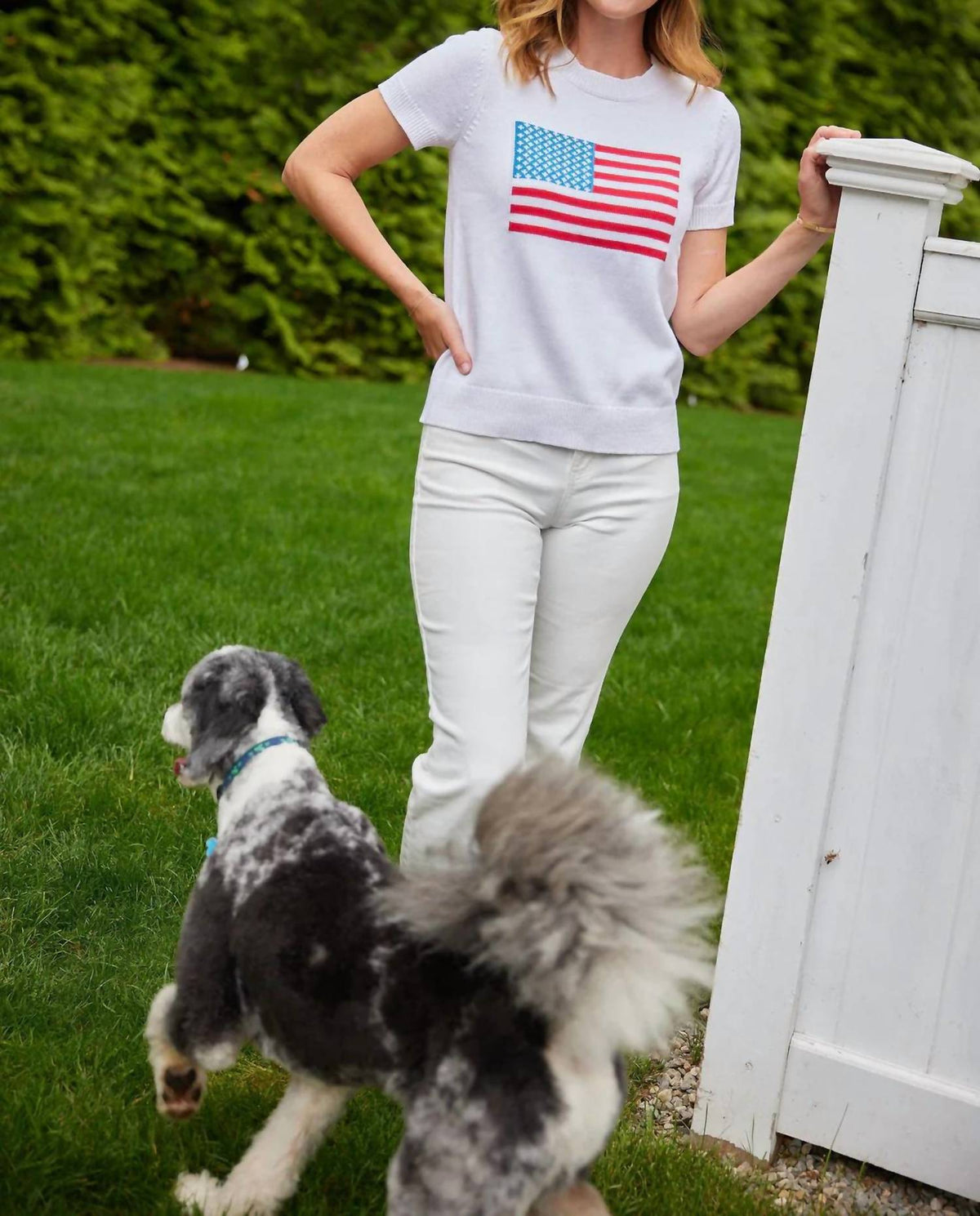 Sail To Sable - Short Sleeve Flag Sweater