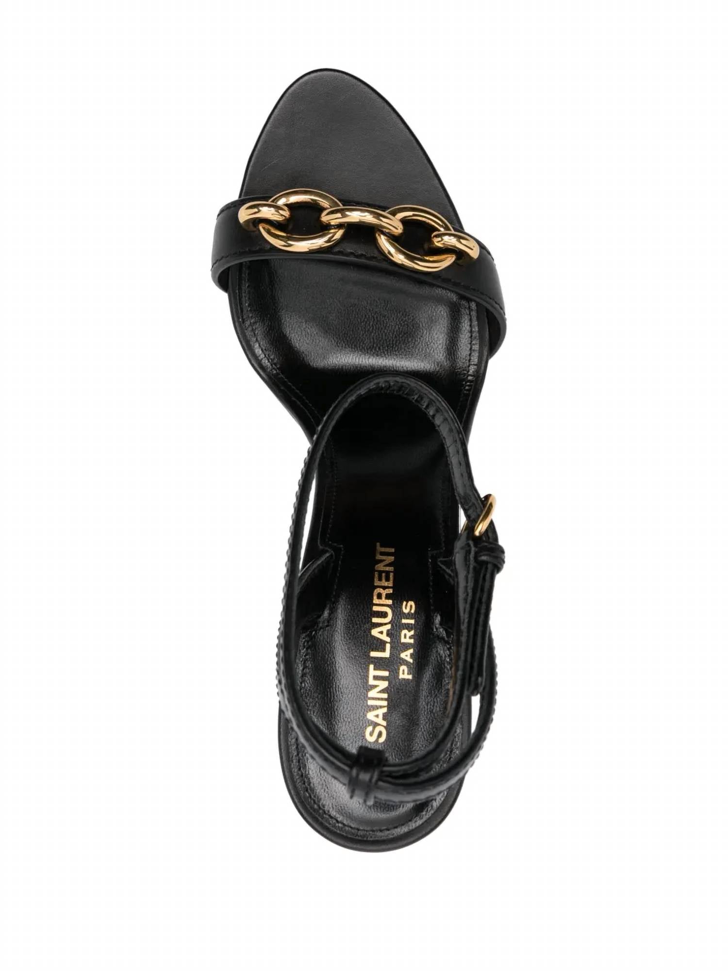 Saint Laurent - Le Maillon Sandal - black - heels - shoes