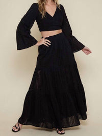 Saints & Hearts - Becky Eyelet Set - black - clothing - cotton