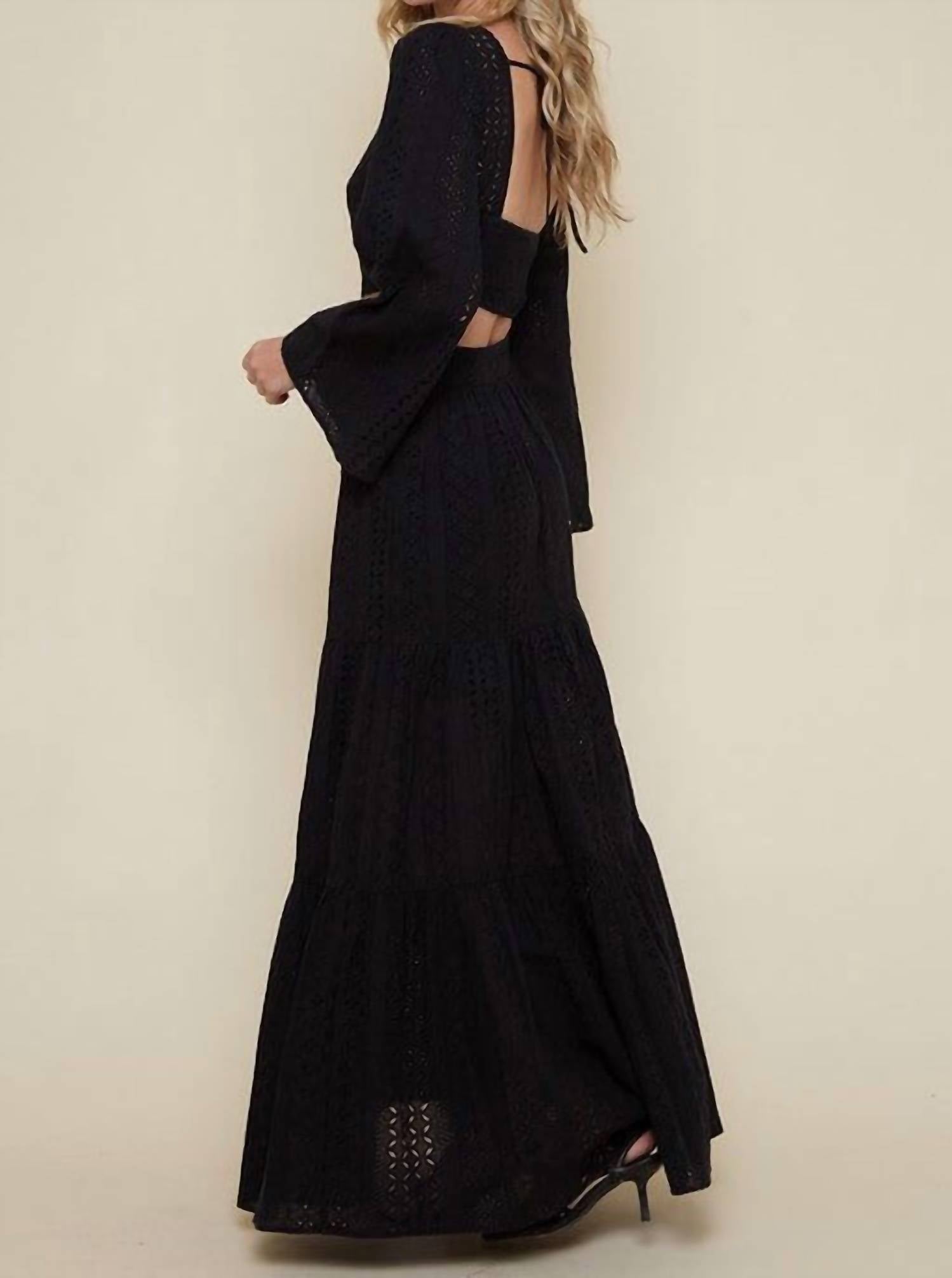 Saints & Hearts - Becky Eyelet Set - black - clothing - cotton