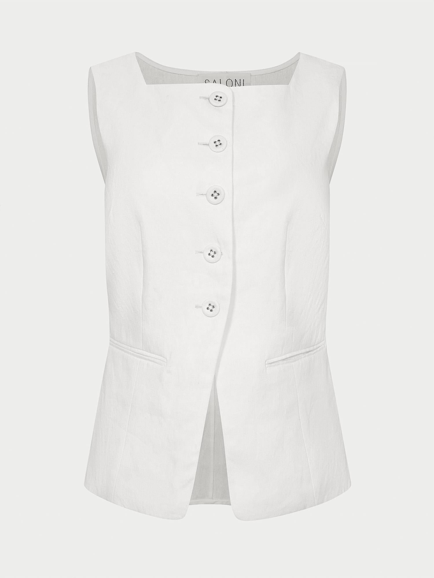 Saloni - Zuzu Square Neck Waistcoat - blazers - clothing - jackets