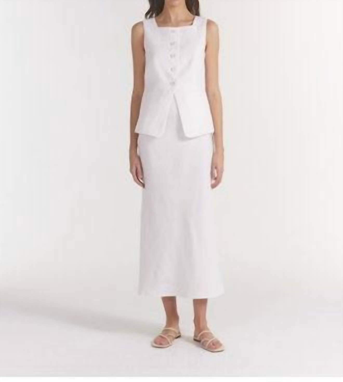 Saloni - Zuzu Square Neck Waistcoat - blazers - clothing - jackets