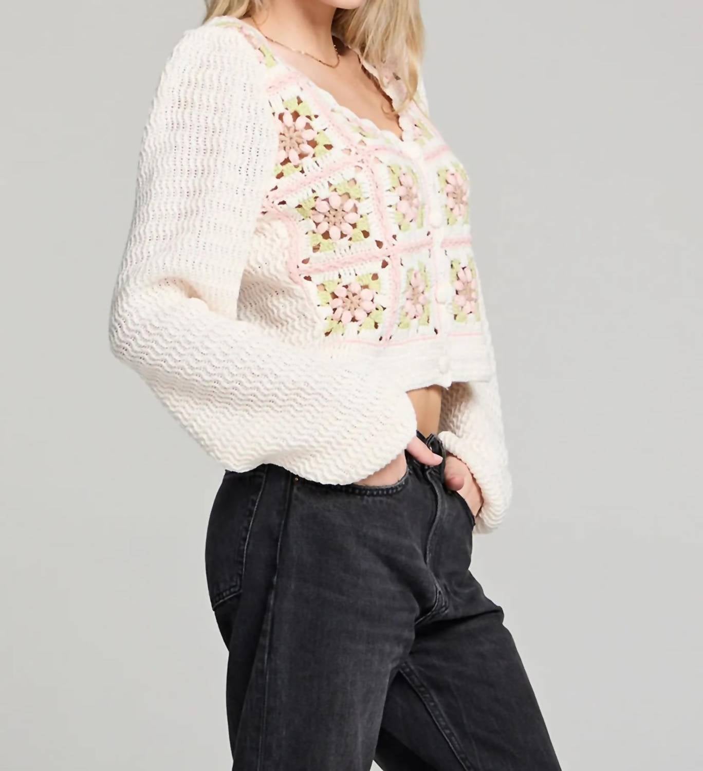 Saltwater Luxe - abygail sweater - beige - cardigans - clothing