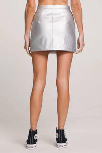 Saltwater Luxe - Chrome Mini Skirt
