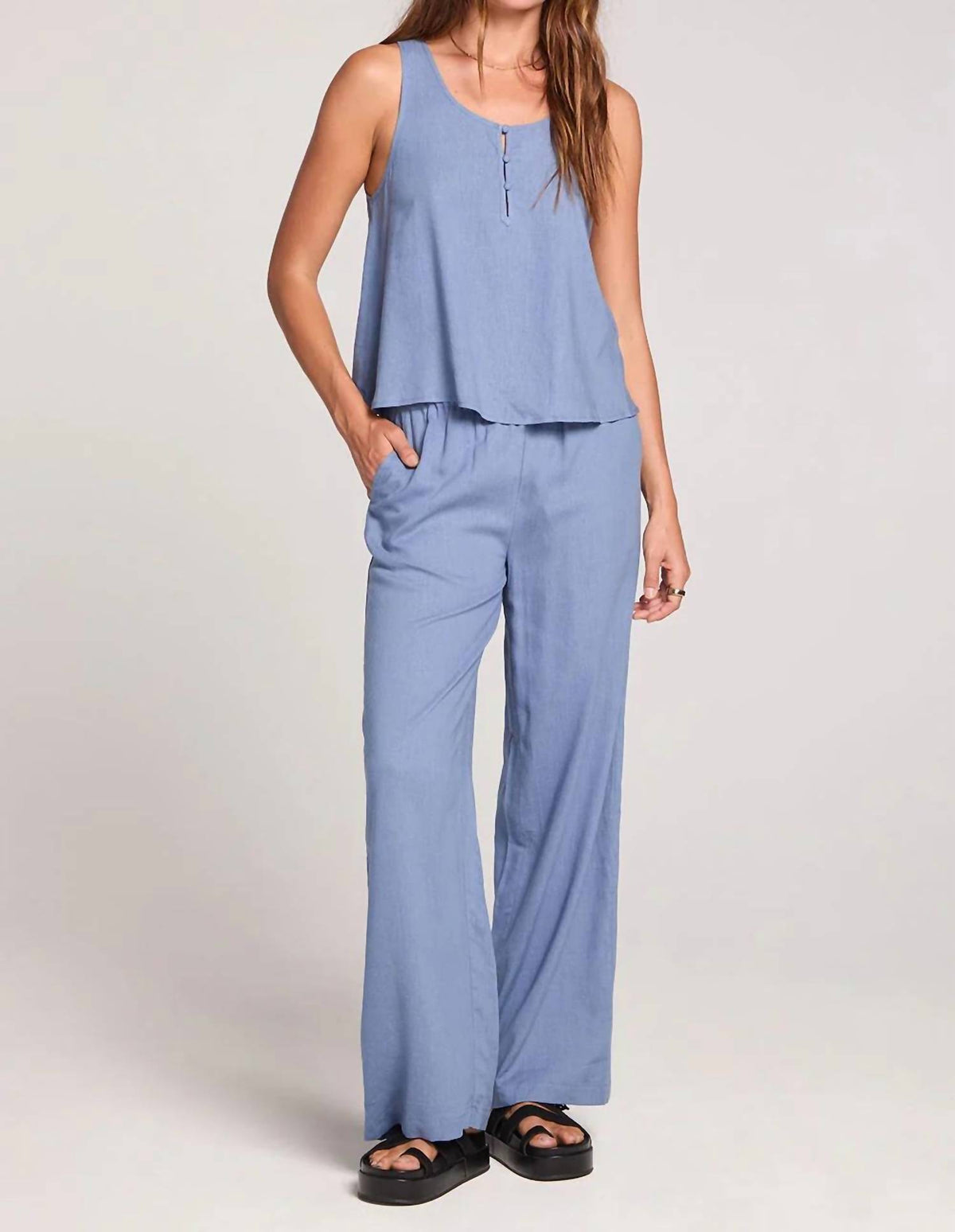 Saltwater Luxe - Woven Tank And Pant Set