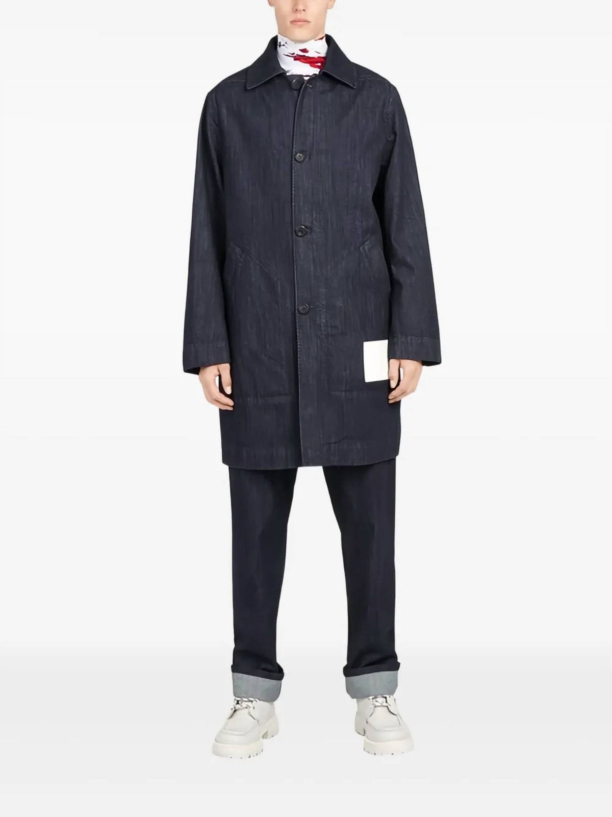 Salvatore Ferragamo - Denim Buttoned Coat