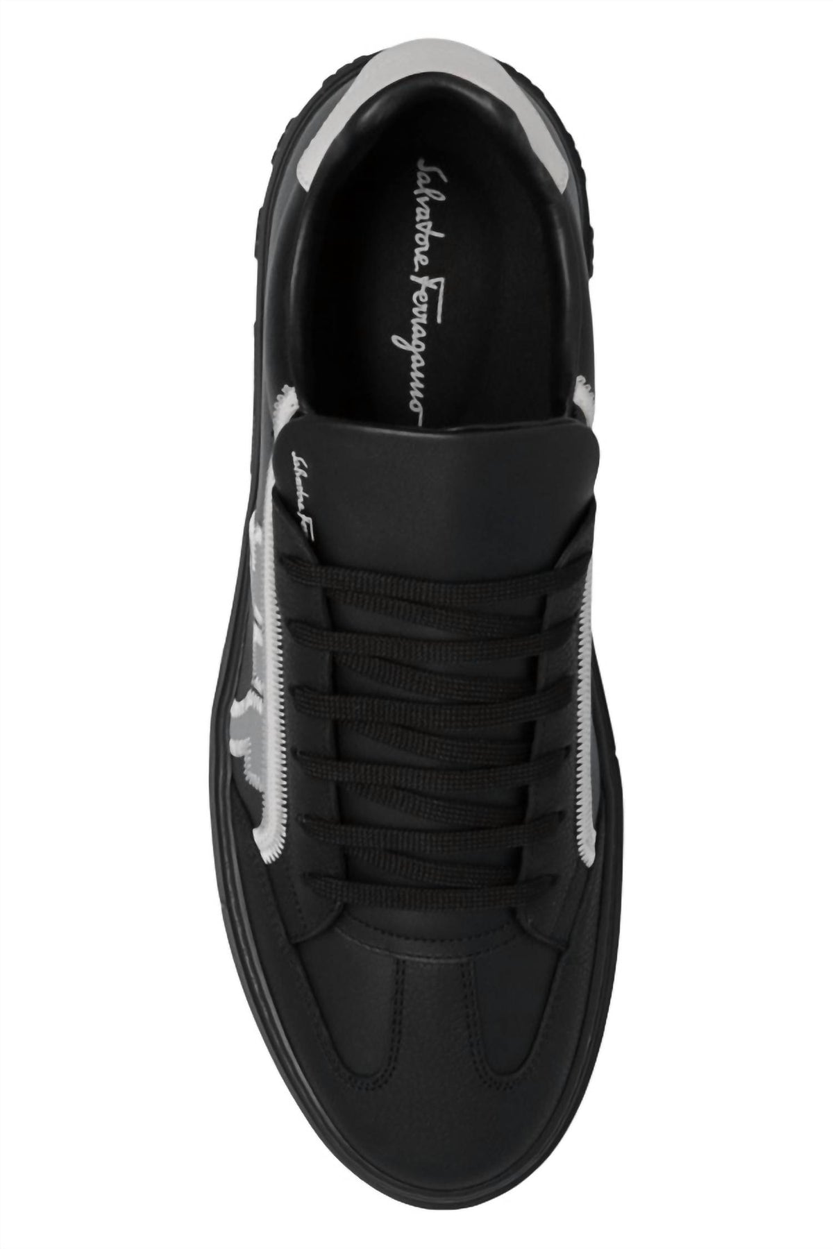 Salvatore Ferragamo - Men's Borg Leather Sneakers