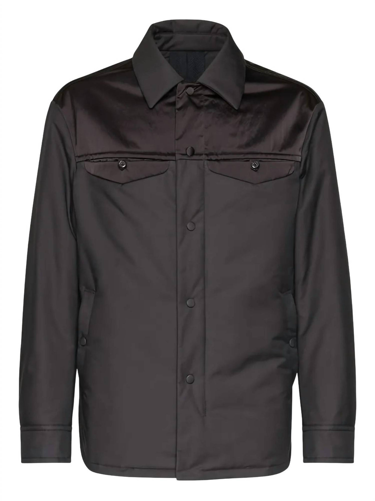 Salvatore Ferragamo - Men's Satin Panel Shirt Jacket