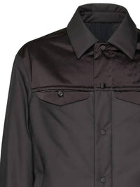 Salvatore Ferragamo - Men's Satin Panel Shirt Jacket
