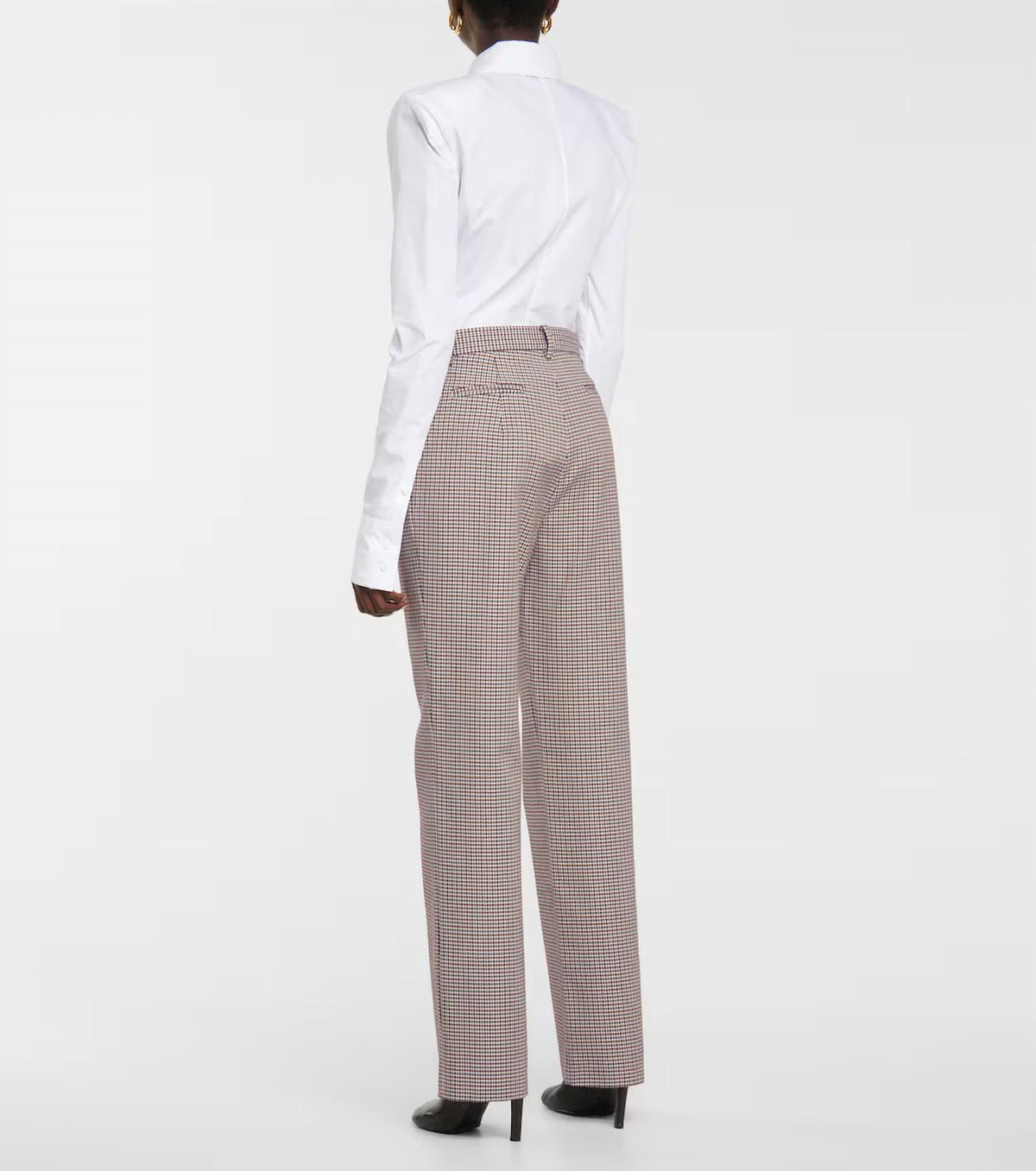 Salvatore Ferragamo - Women's Wool Houndstooth Trousers