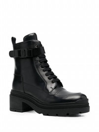 Salvatore Ferragamo - Women's Chunky Leather Biker Boots