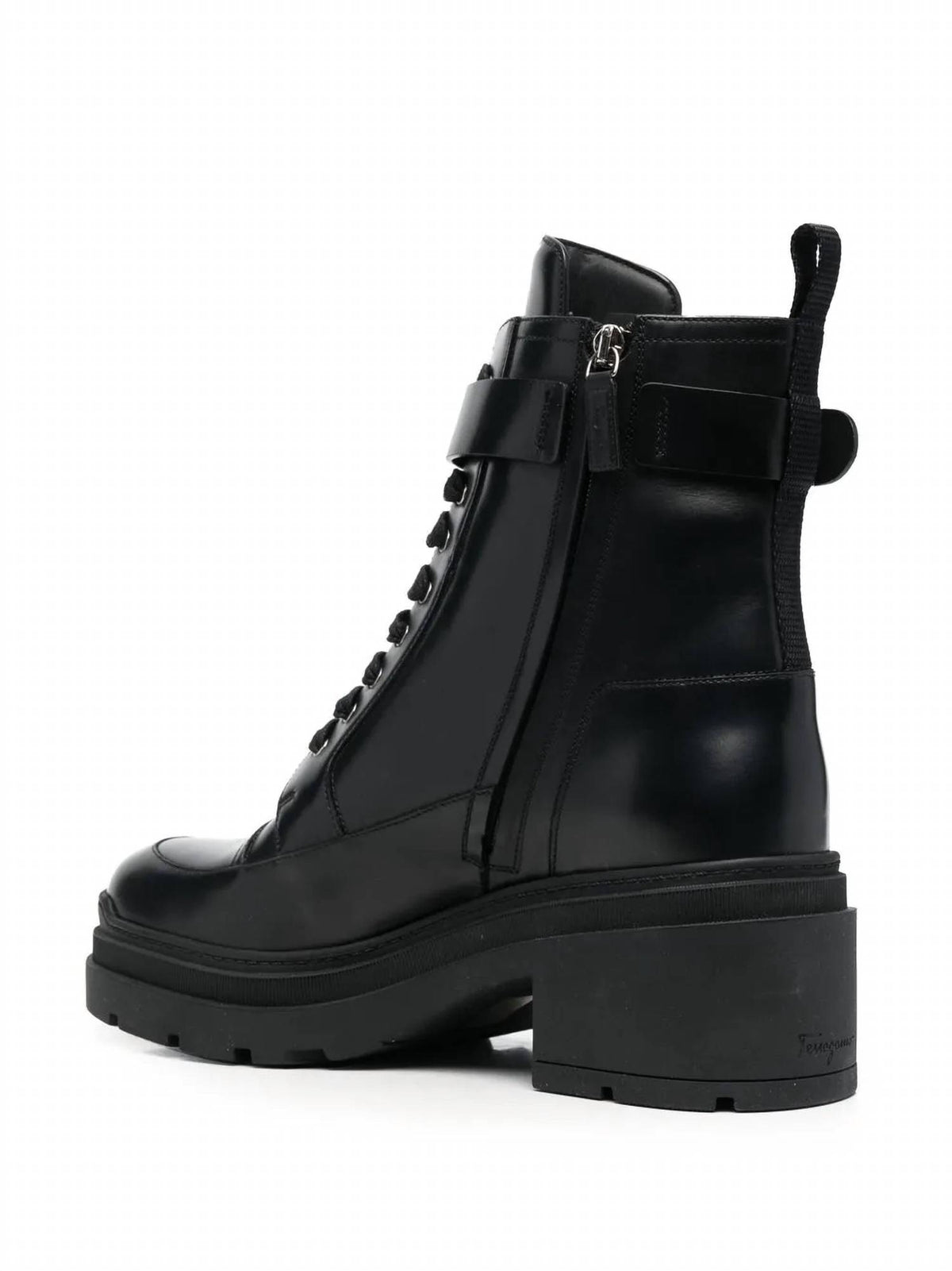 Salvatore Ferragamo - Women's Chunky Leather Biker Boots