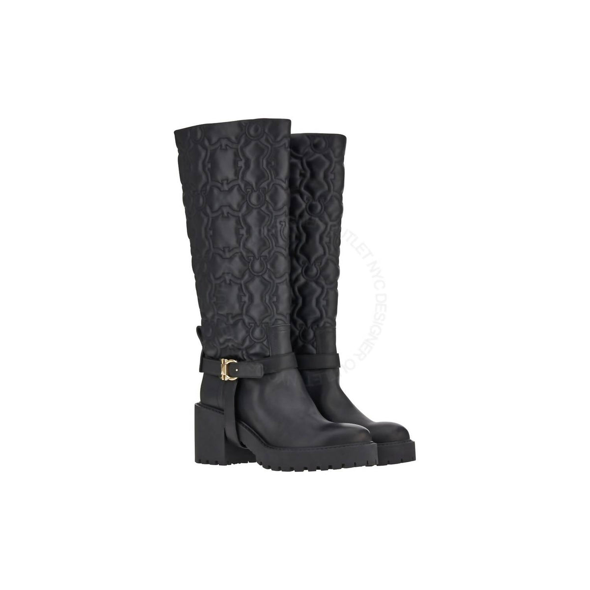 Salvatore Ferragamo - Women's Gancini Quilted Boots
