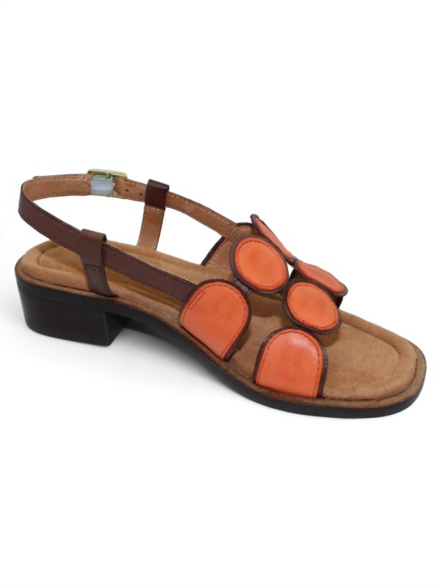 Salvia - Women's Maja Sandal - leather - orange - sandals