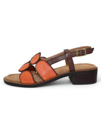 Salvia - Women's Maja Sandal - leather - orange - sandals