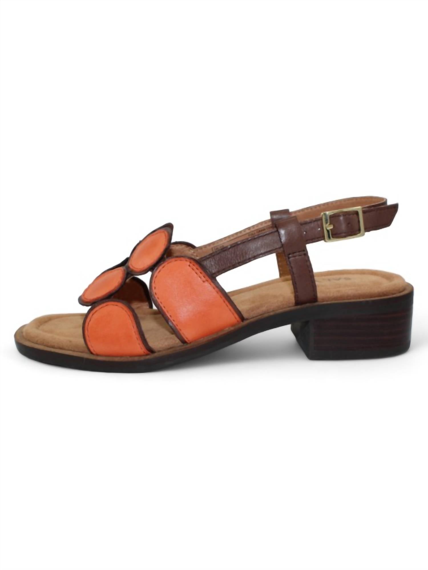 Salvia - Women's Maja Sandal - leather - orange - sandals