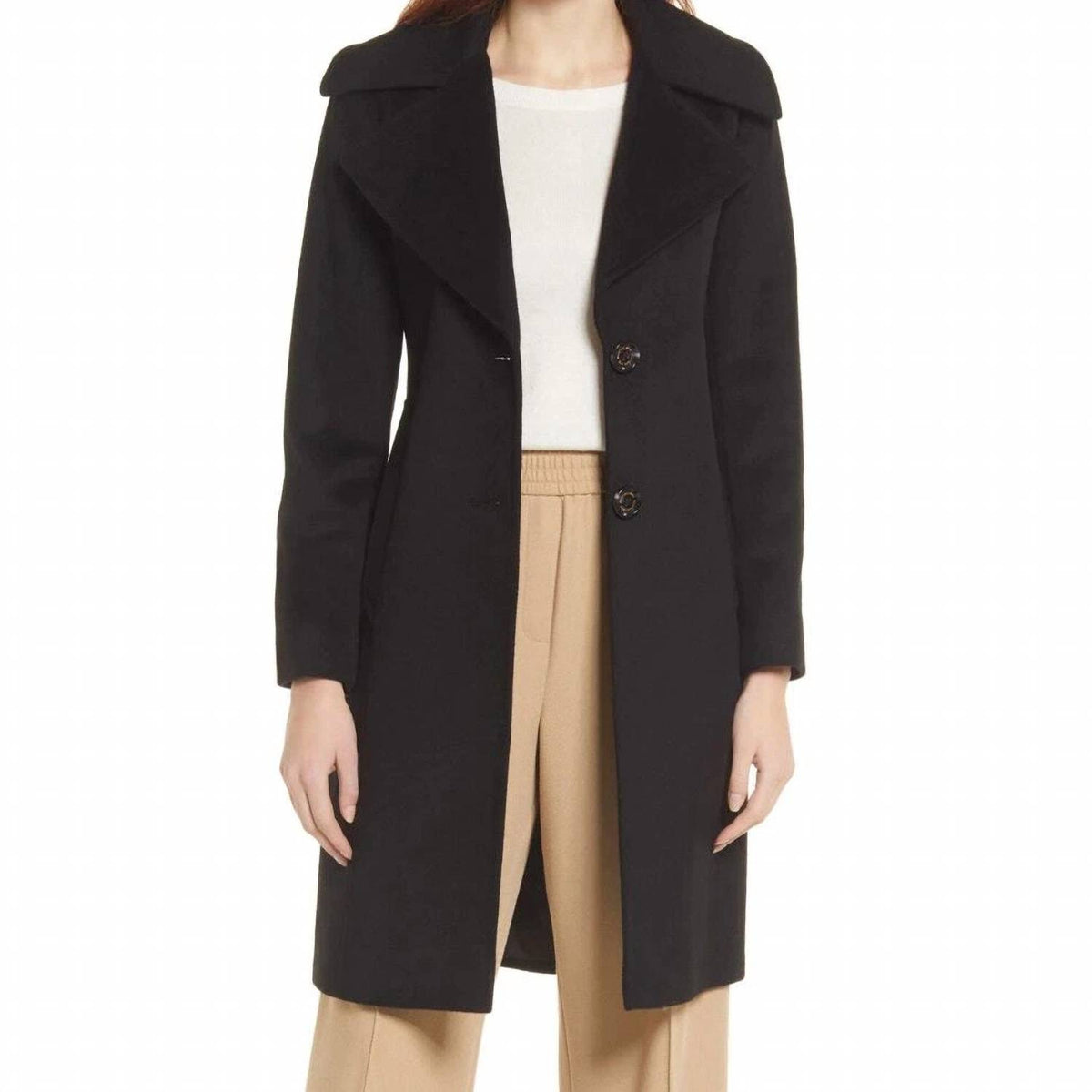 Sam Edelman - Notch Collar Textured Coat