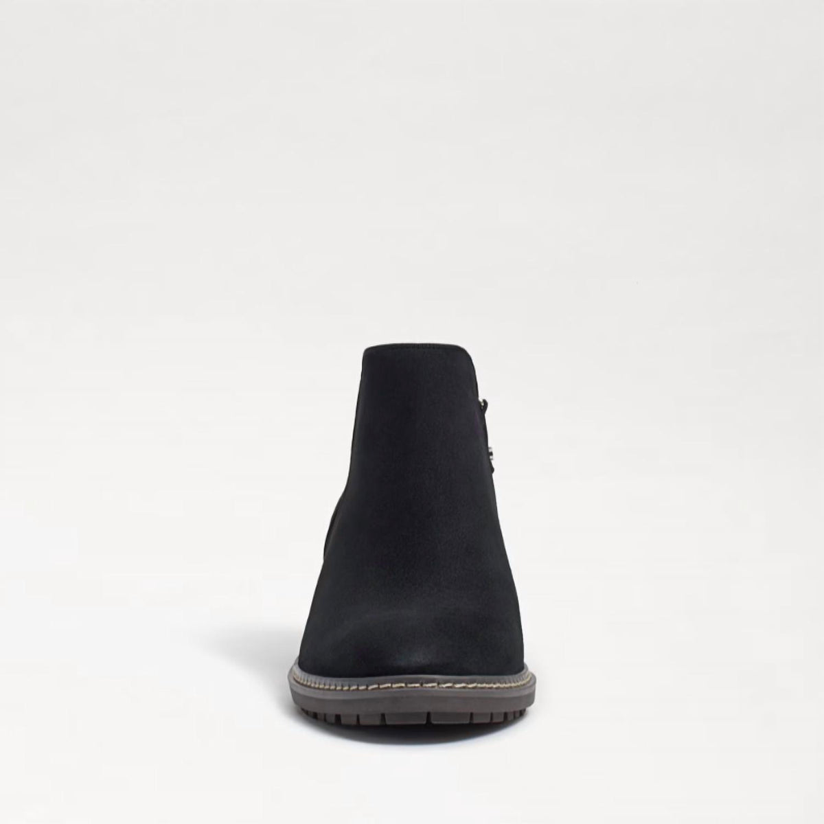 Sam Edelman - Women's Pryce Leather Round Toe Stacked Heel Slip-on Ankle Boots