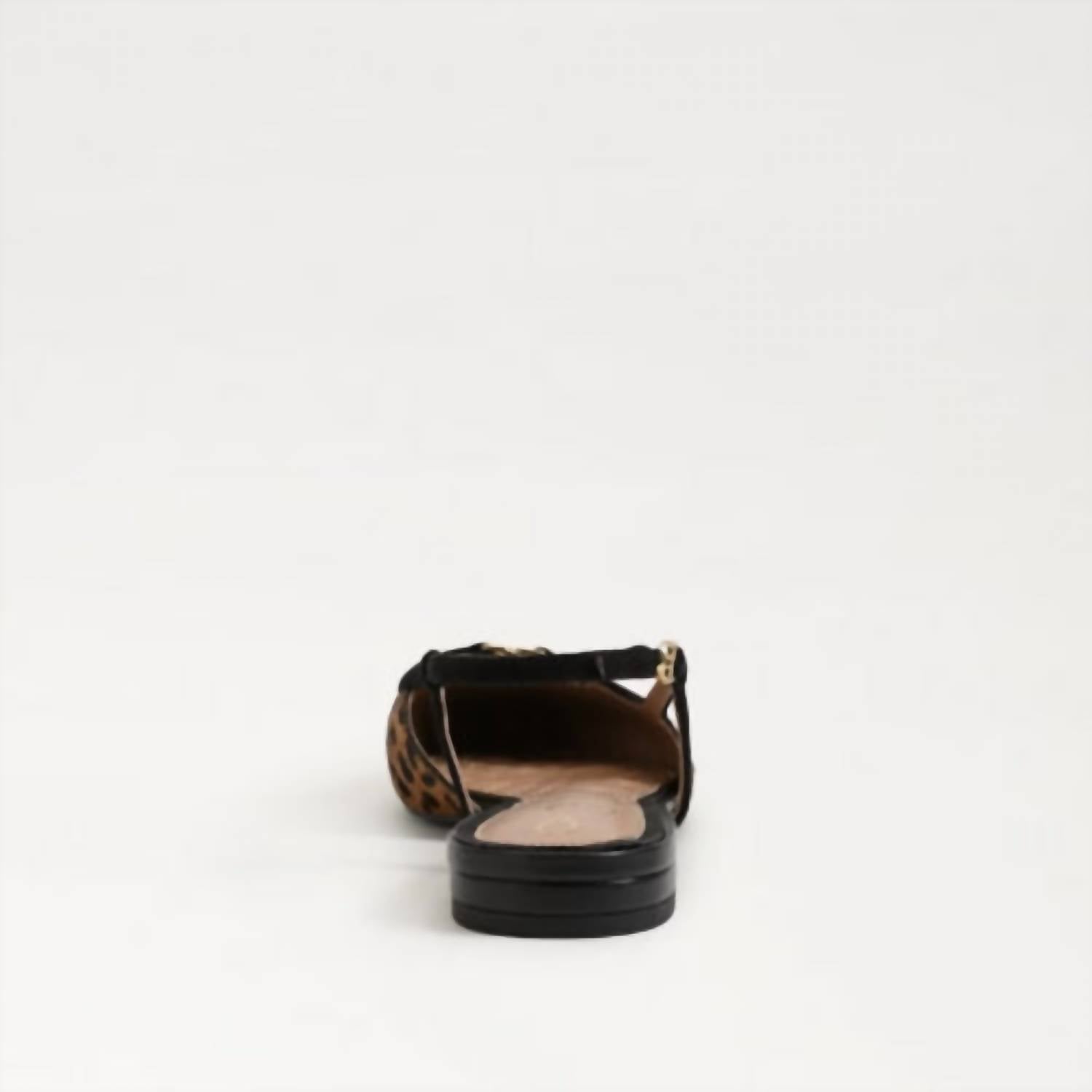 Sam Edelman - Women's Cohen Leopard Suede Slingback Flats - brown - leather - sandals