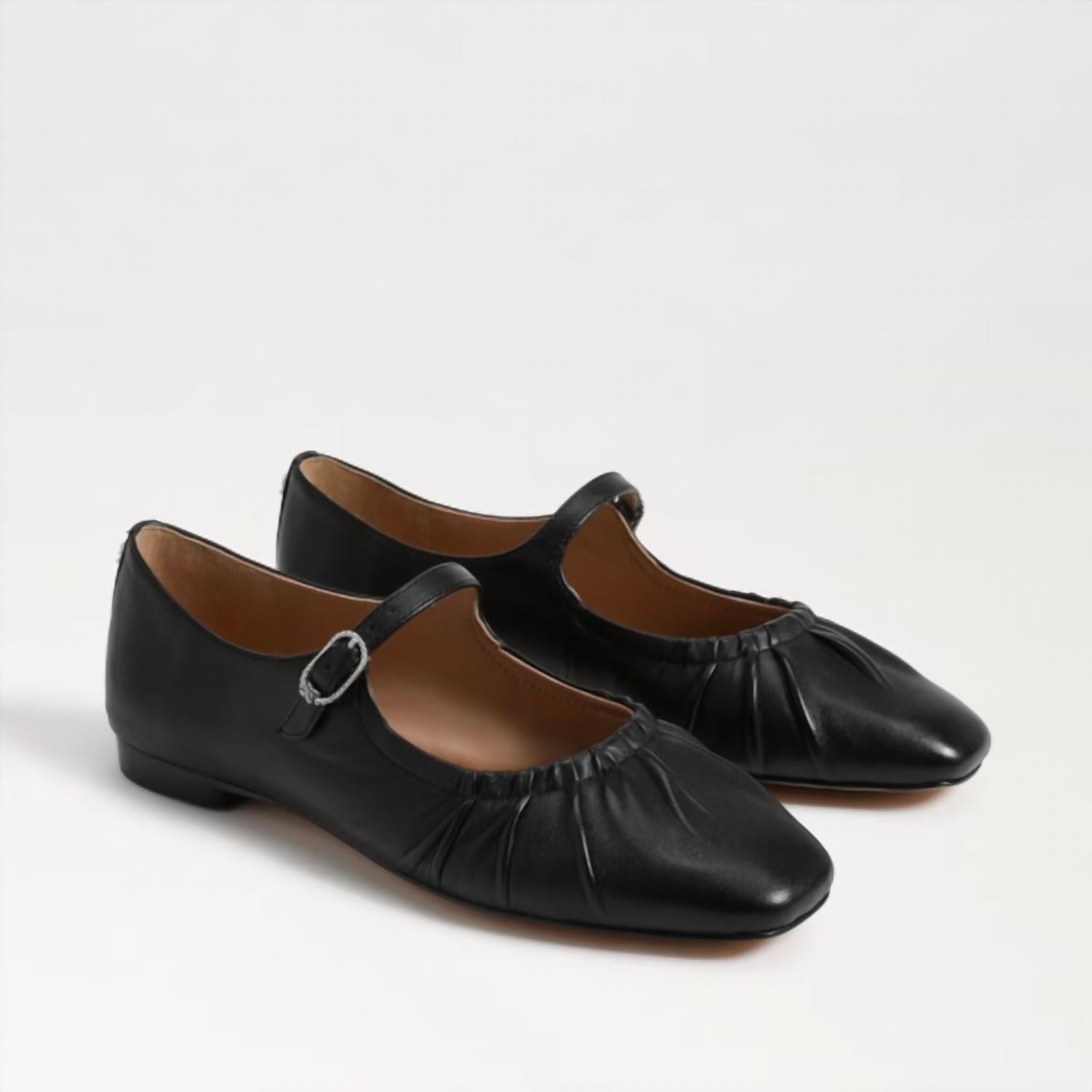 Sam Edelman - Women's Micah Mary Jane Flat Shoes - black - flats - leather