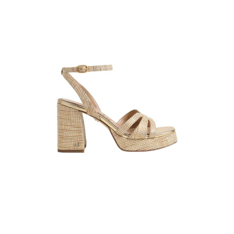 Sam Edelman - Women's Reese Platform Heel Sandal - beige - heels - shoes