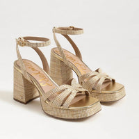 Sam Edelman - Women's Reese Platform Heel Sandal - beige - heels - shoes