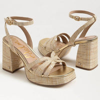 Sam Edelman - Women's Reese Platform Heel Sandal - beige - heels - shoes