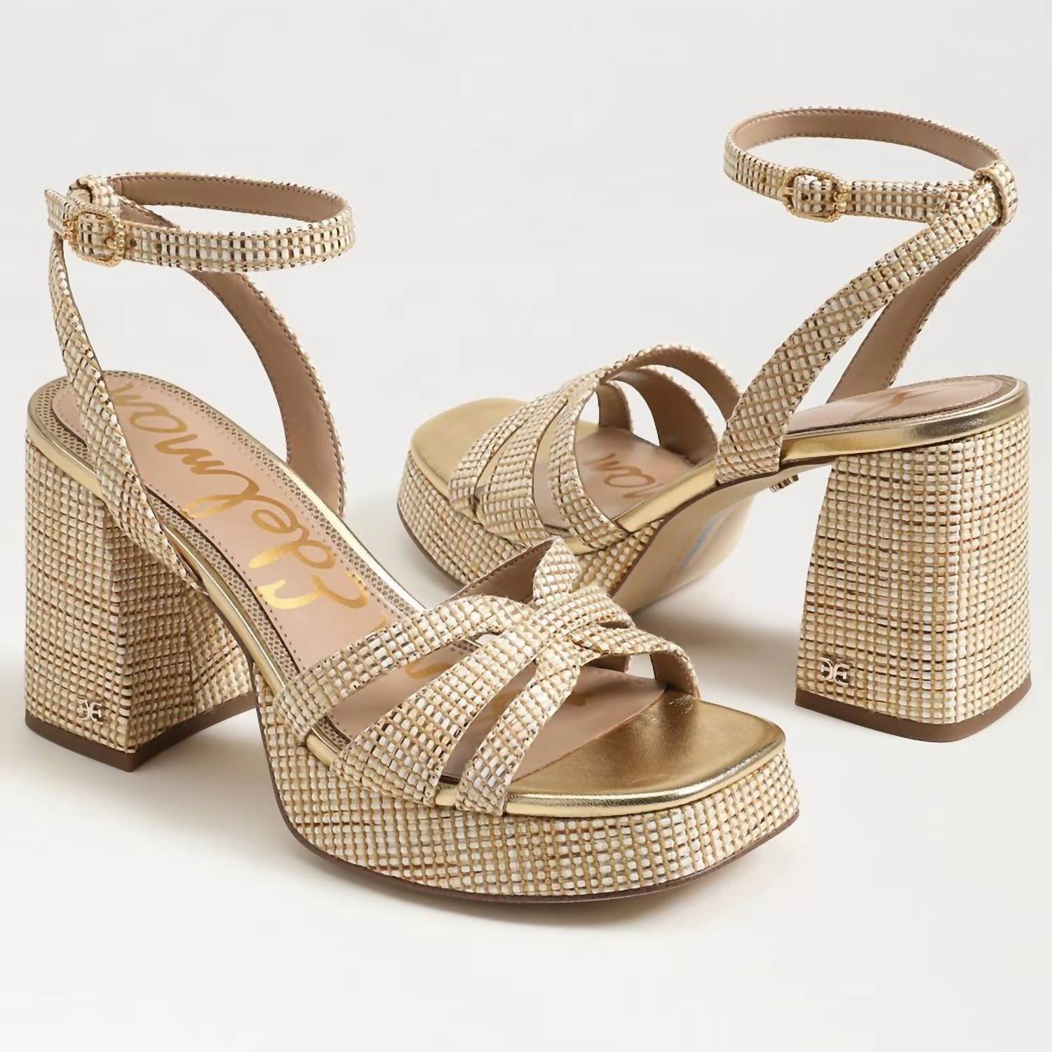Sam Edelman - Women's Reese Platform Heel Sandal - beige - heels - shoes