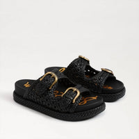 Sam Edelman - Women's Reid Buckle Platform Sandal - black - sandals - shoes