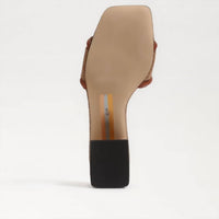 Sam Edelman - Women's Waylon Slide Sandal - brown - leather - sandals