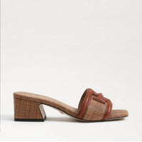 Sam Edelman - Women's Waylon Slide Sandal - brown - leather - sandals
