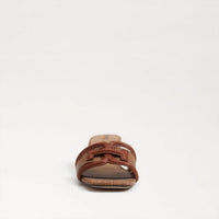 Sam Edelman - Women's Waylon Slide Sandal - brown - leather - sandals