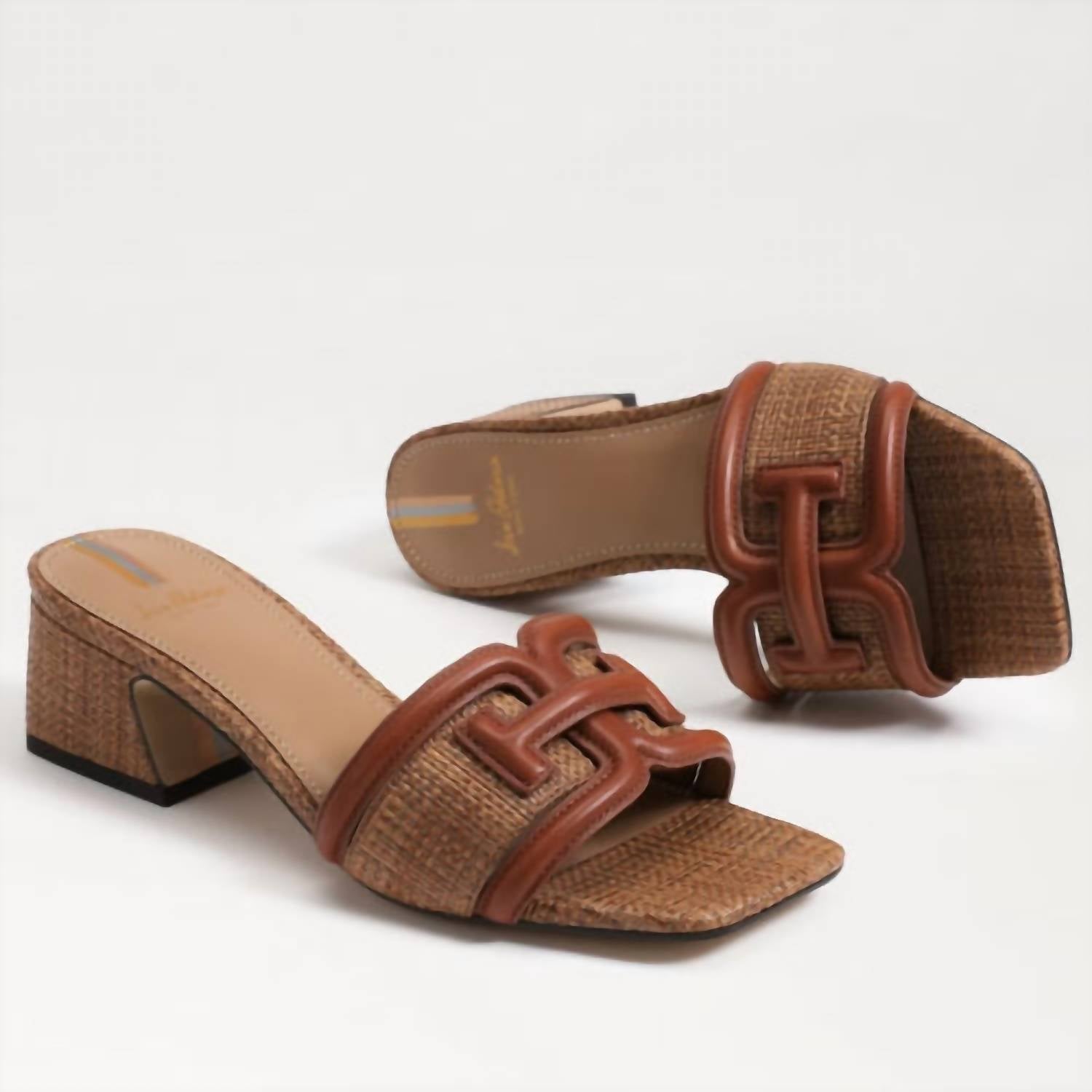 Sam Edelman - Women's Waylon Slide Sandal - brown - leather - sandals