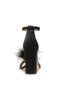 Sam Edelman - Women's Yaro Feather Heel Sandals