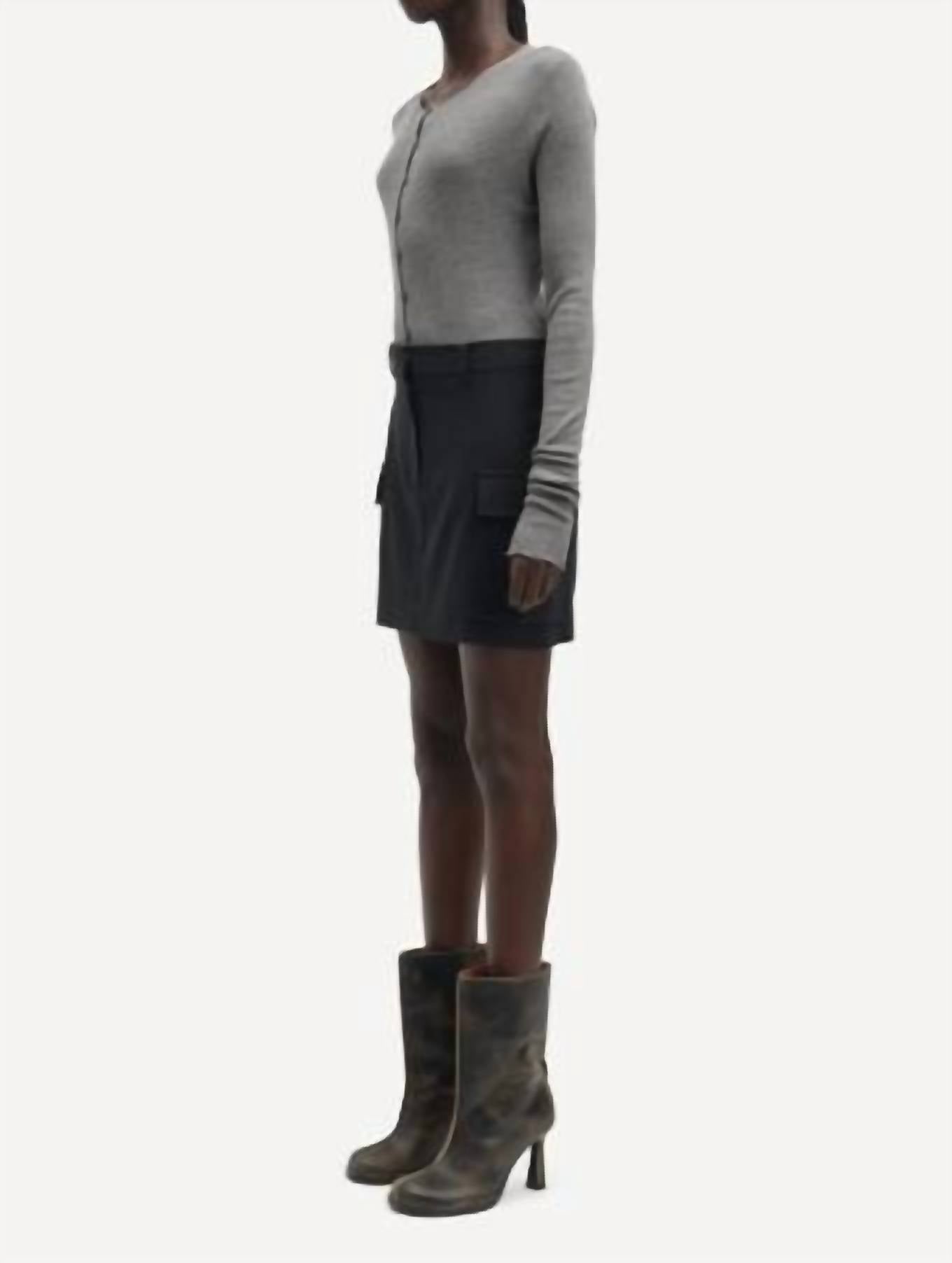 Samsoe - SAMAJ SKIRT - black - clothing - mini