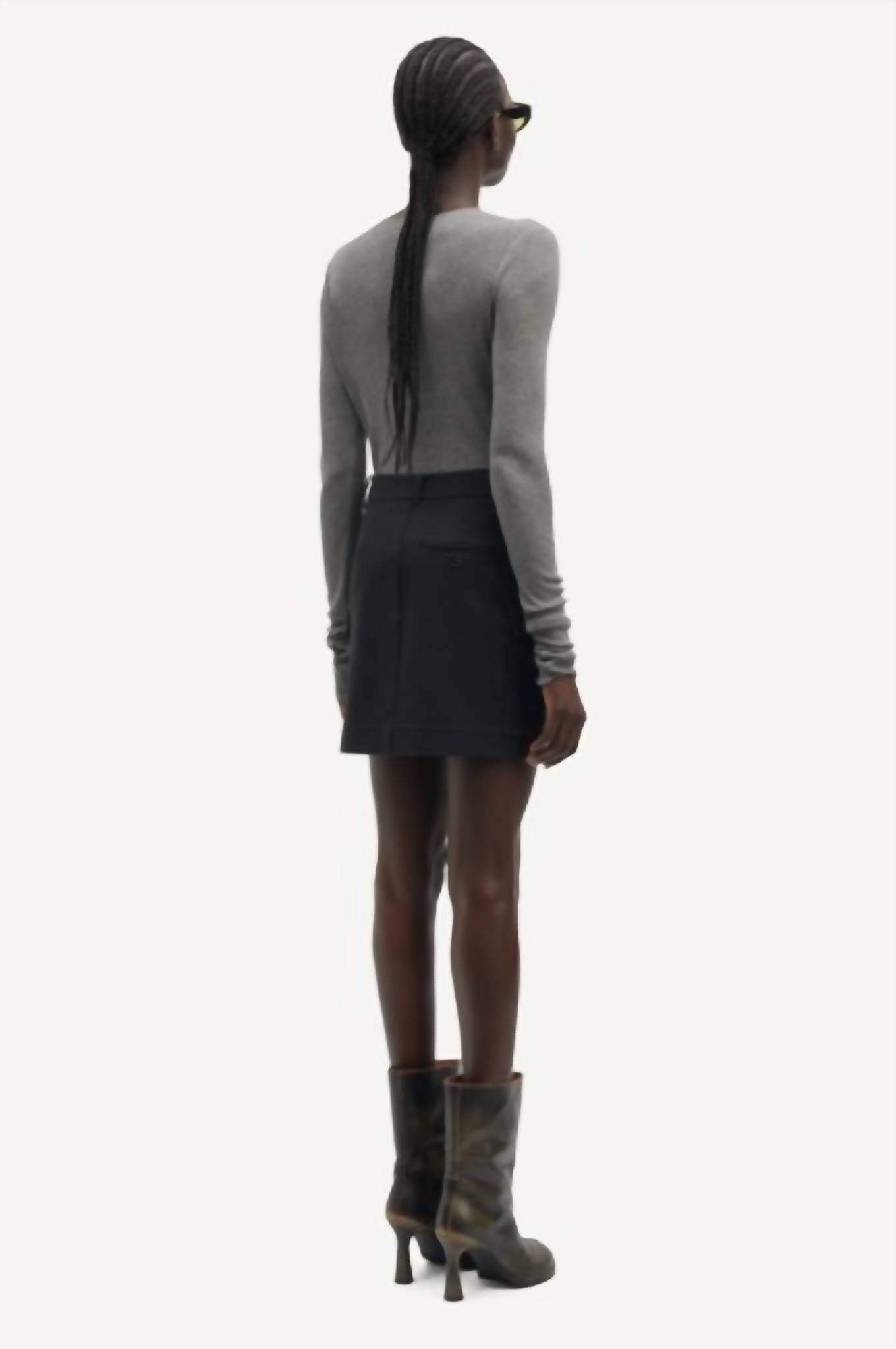 Samsoe - SAMAJ SKIRT - black - clothing - mini