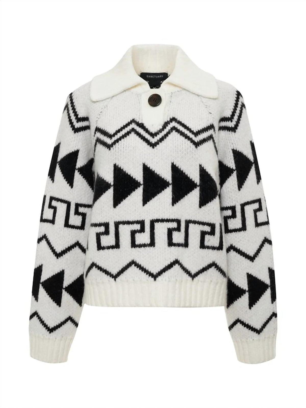 Sanctuary - Below Zero Fairisle Popover Top