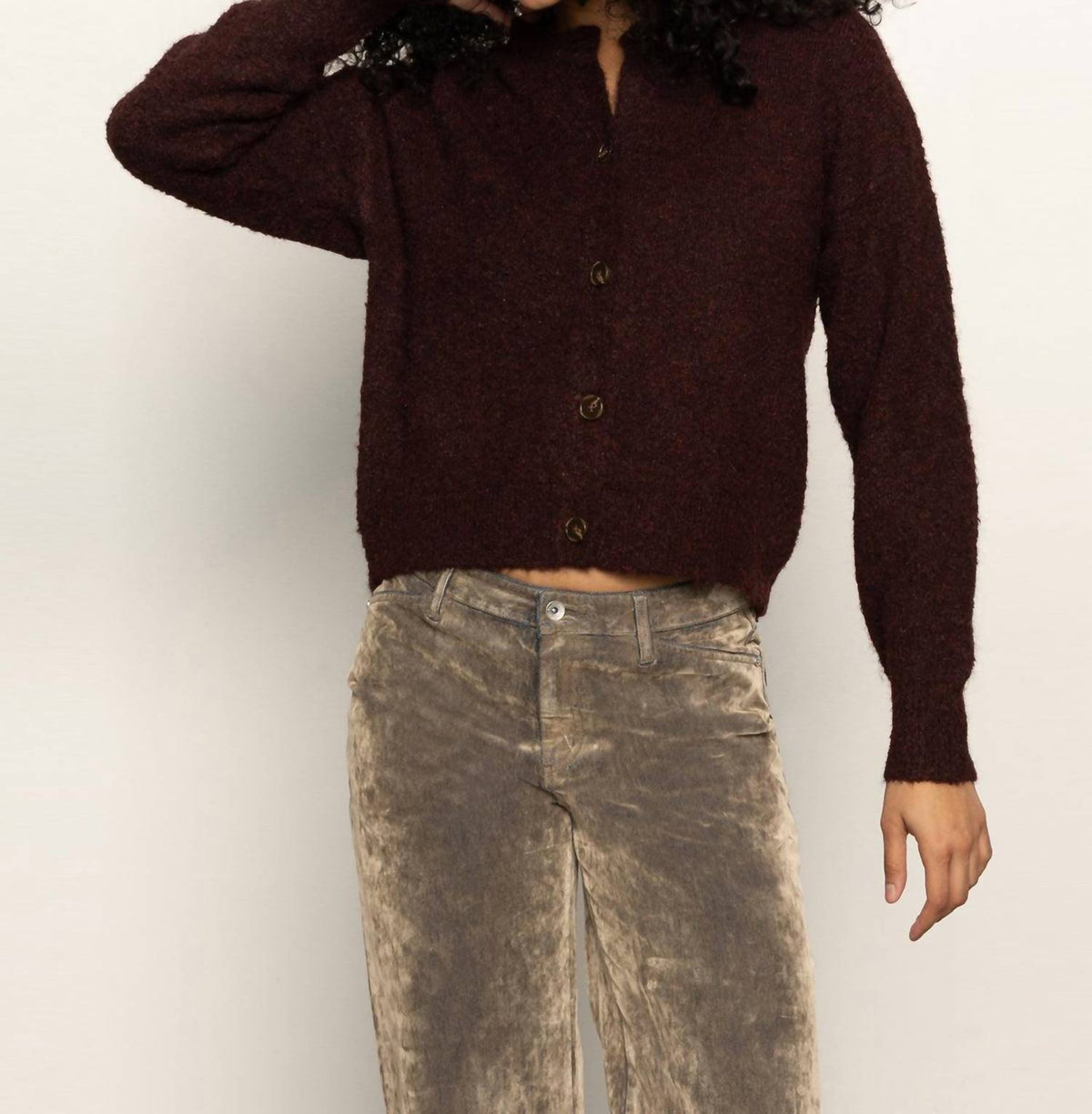 Sanctuary - Boucle Crew Neck Cardigan