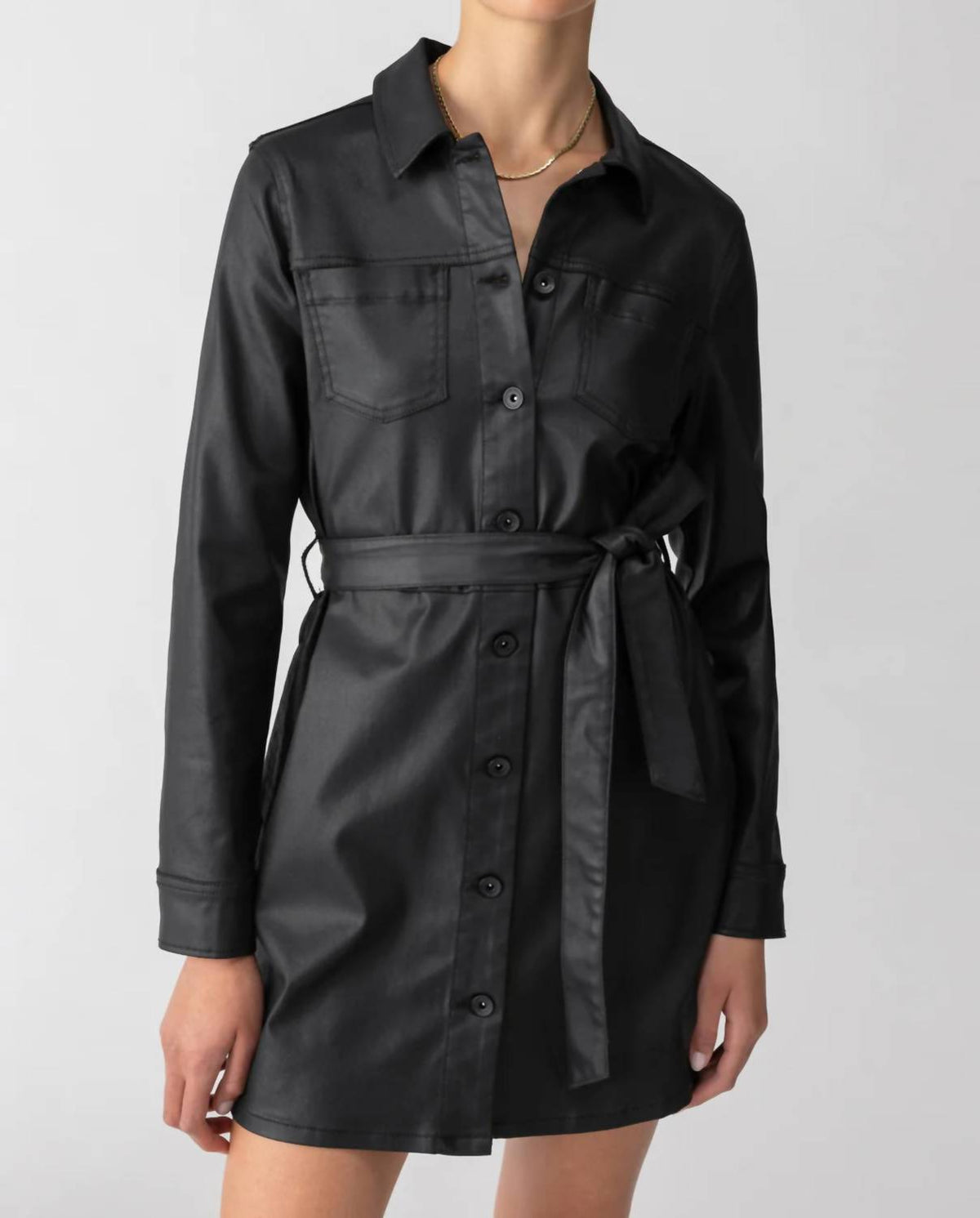 Sanctuary - Coated Denim Dress