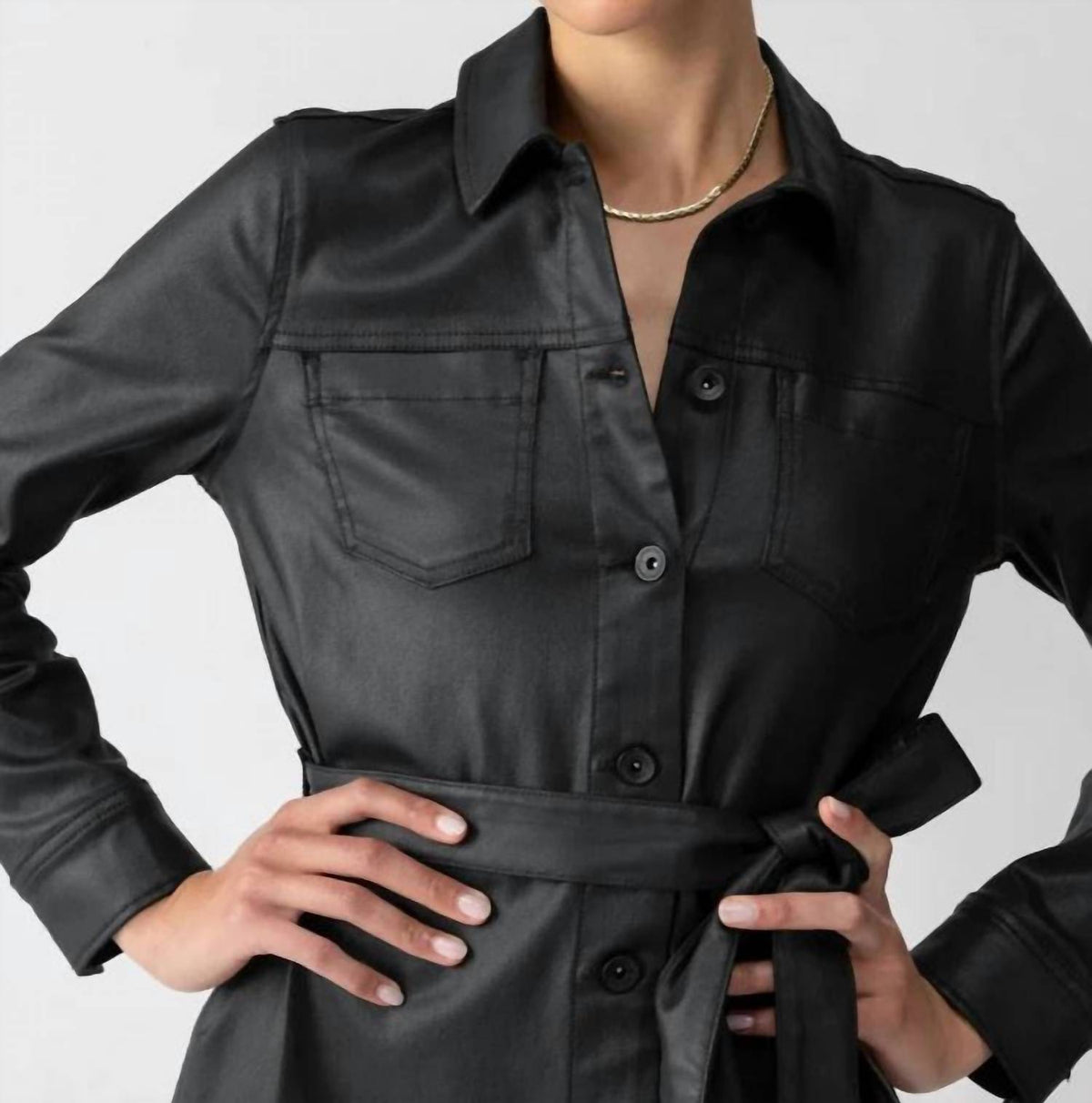 Sanctuary - Coated Denim Dress