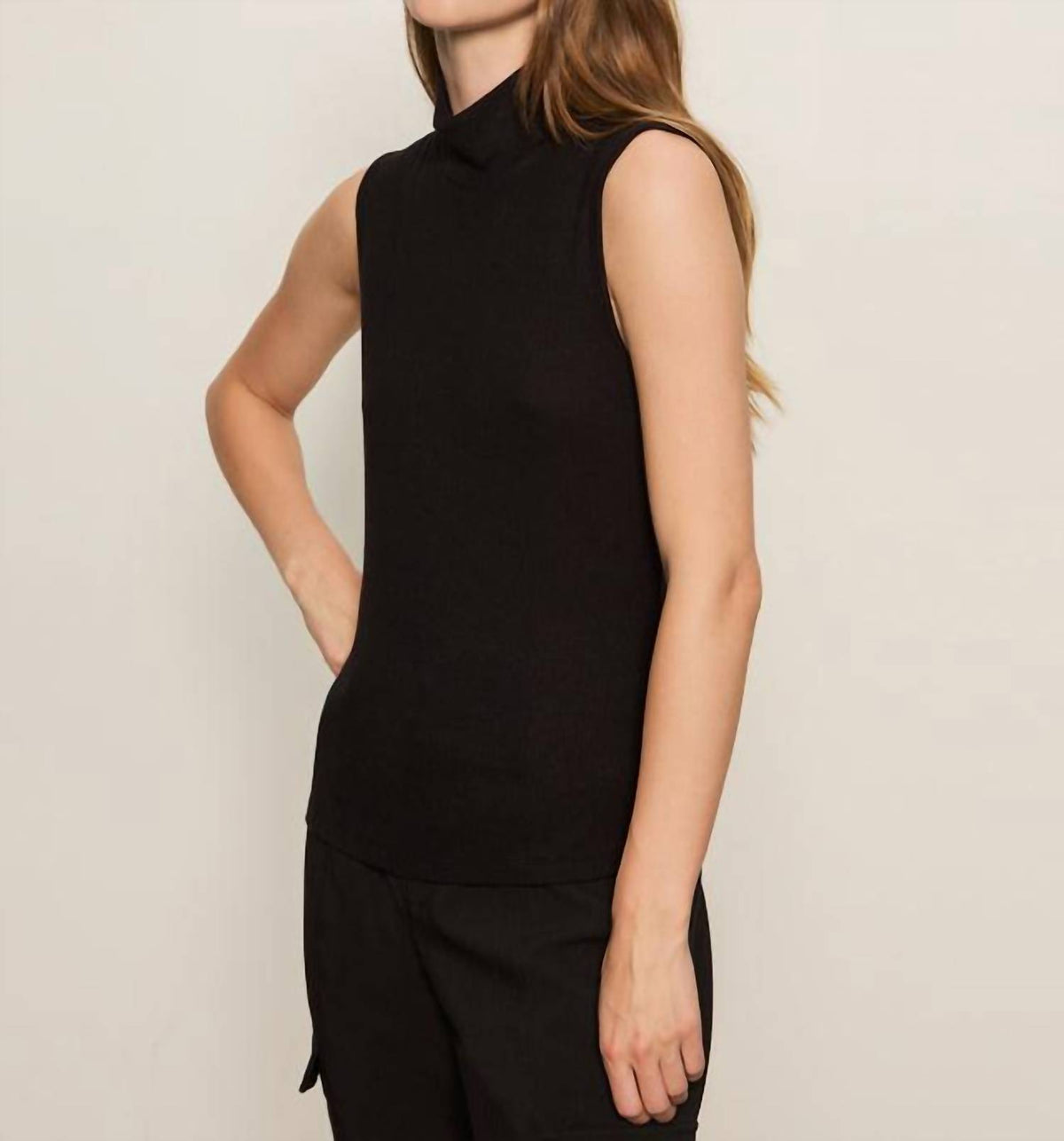 Sanctuary - Essential Sleeveless Mock Neck Top
