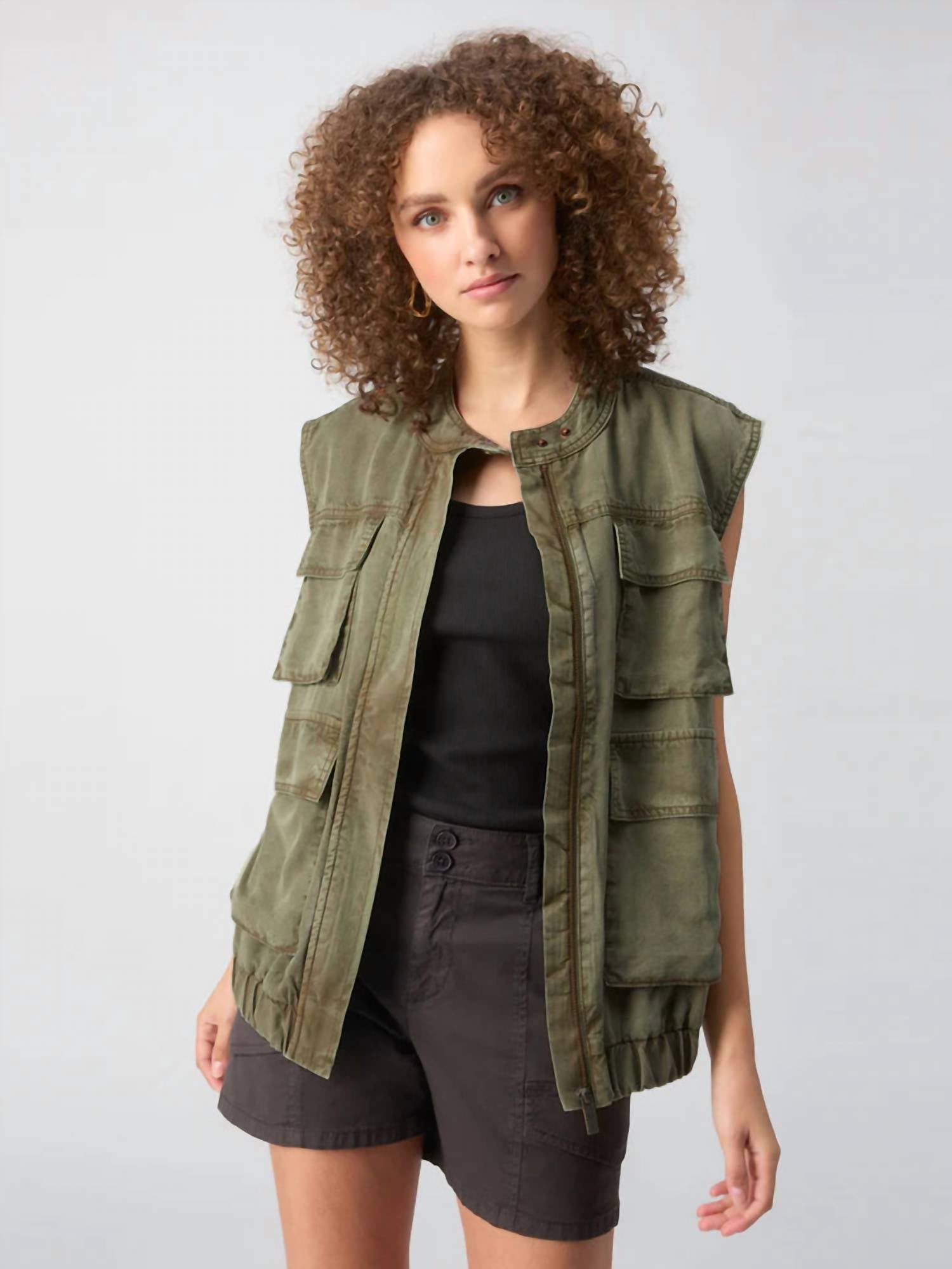 Sanctuary - Field Utility Vest - clothing - green - jackets