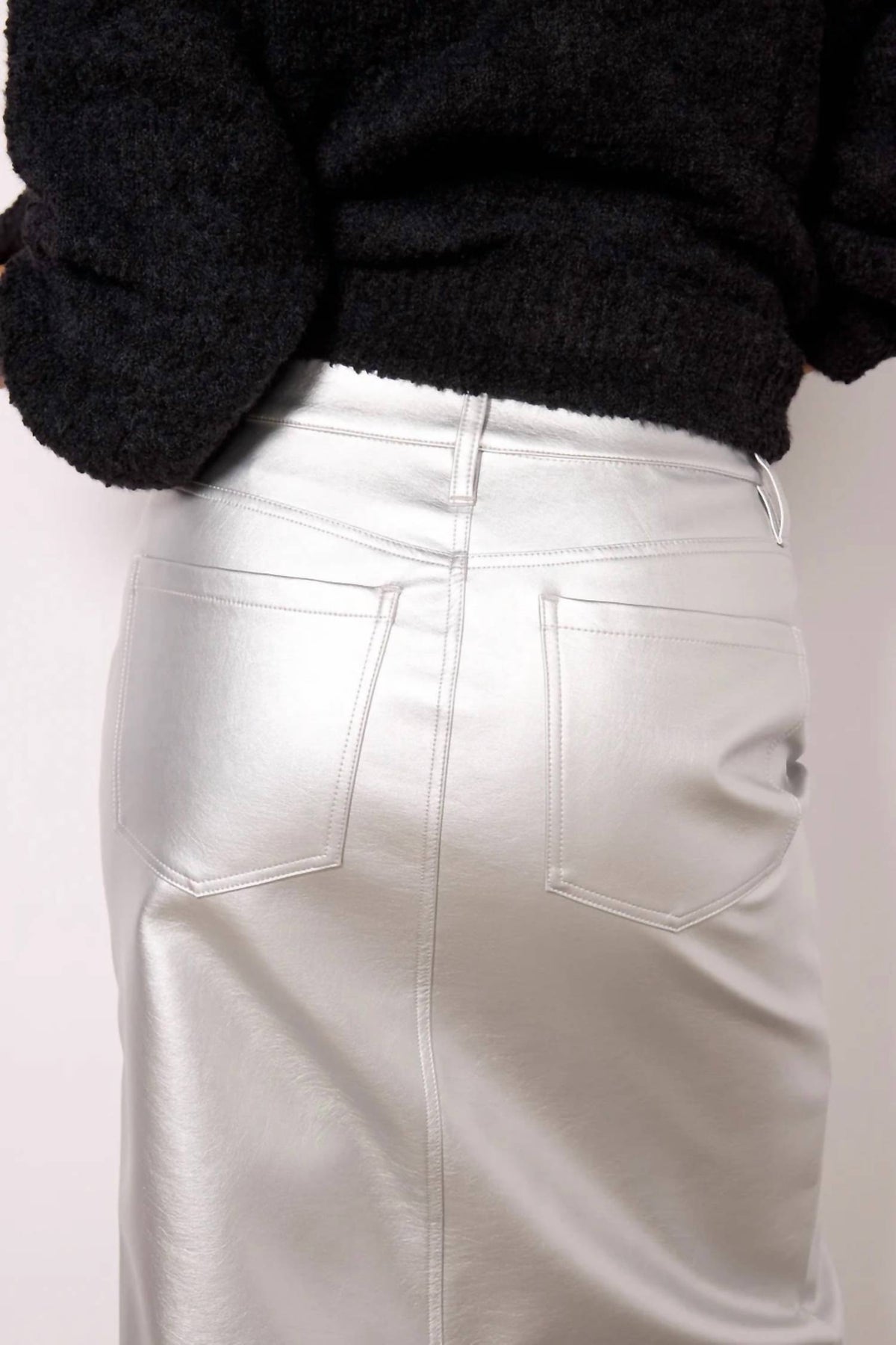 Sanctuary - Leather Like Midi Skirt