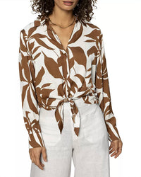 Sanctuary - Lover Tie Blouse - blouses - brown - clothing