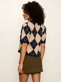 Sanctuary - Perfect Loma Argyle Sweater Tee